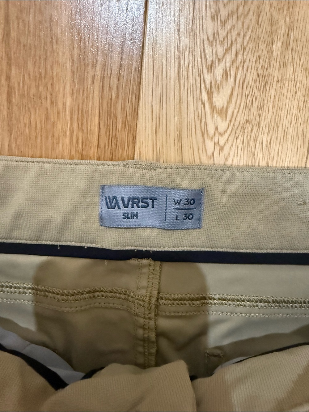 VRST Men's Slim Fit Chino Pants - Tan Size 30x30 - Picture 2 of 7